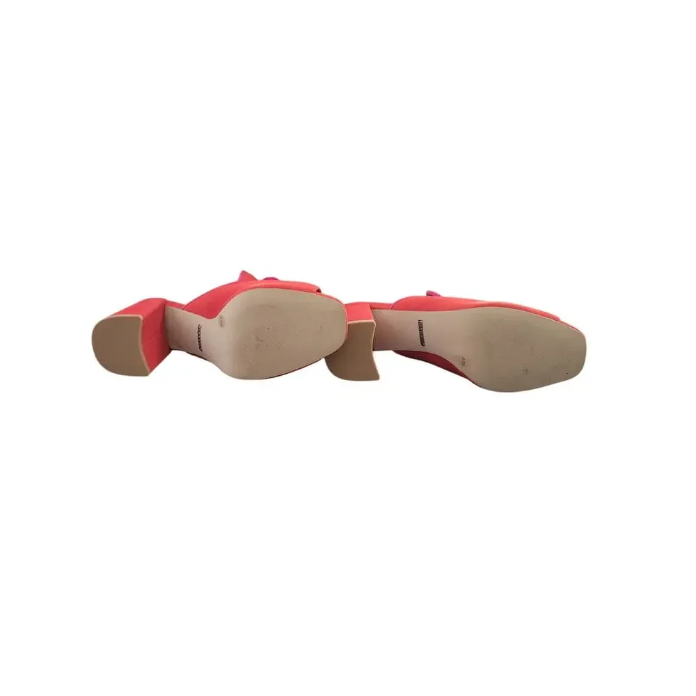 Gianni Bini | The Bold Move Mule– Red Satin Slides w Statement Tassels- Sz 8.5 - Picture 5 of 5
